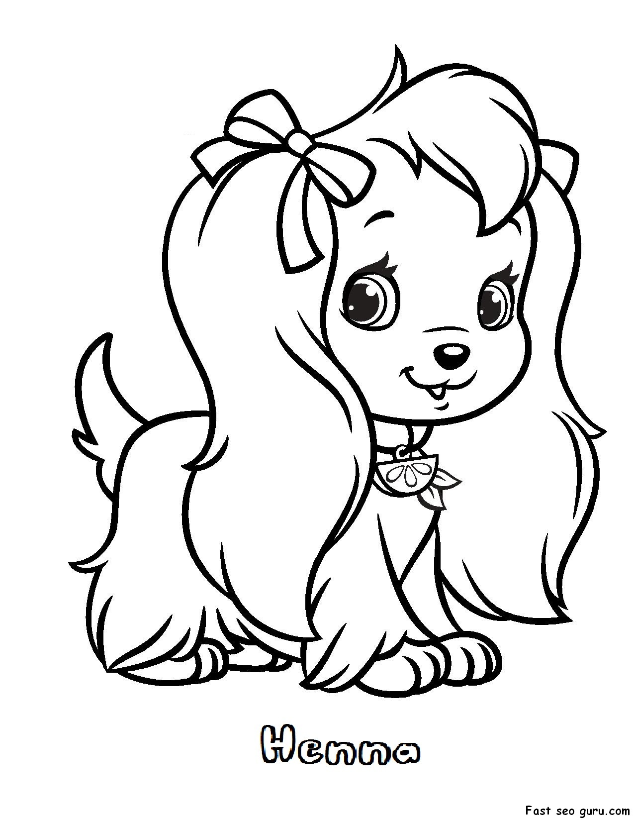 Printable Henna Strawberry Shortcake coloring pages